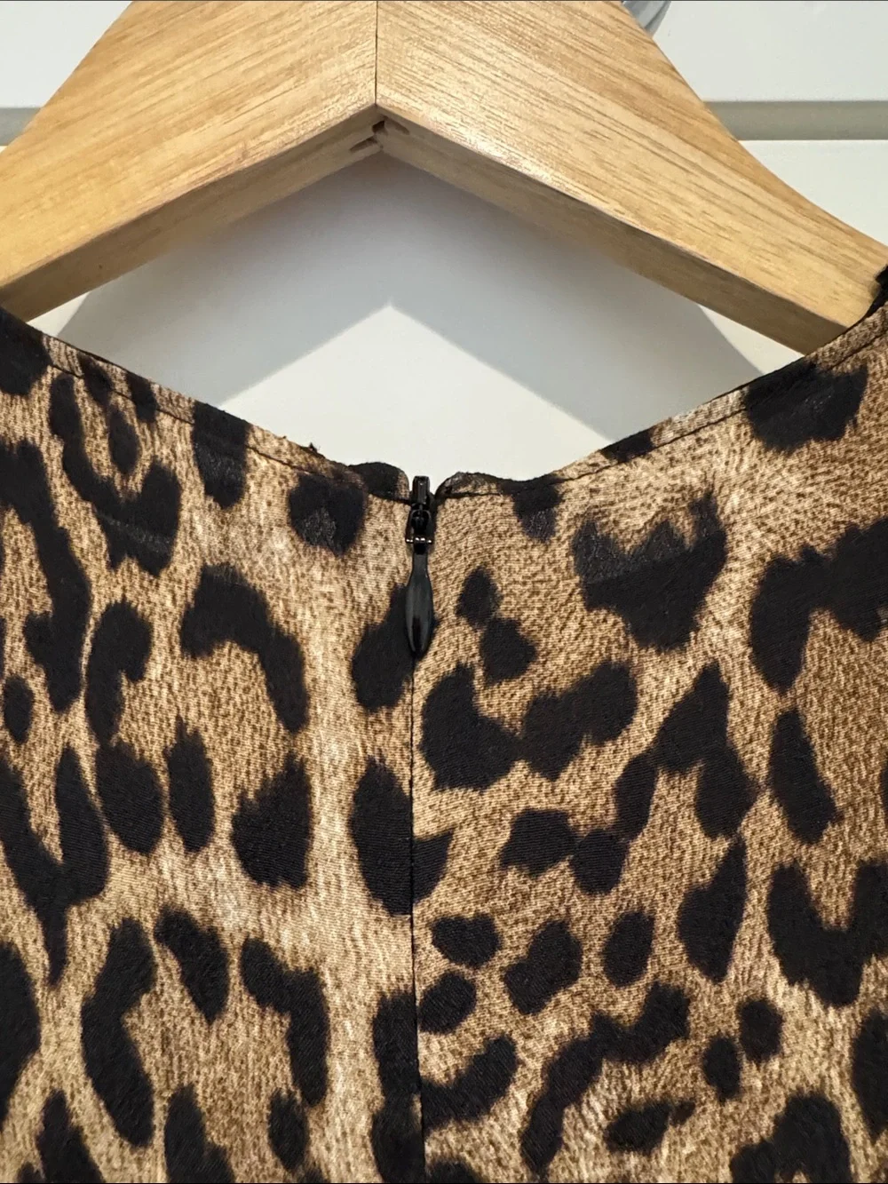 Zara Leopard Print Midi Dress in Brown and Black - Picture 6 of 7